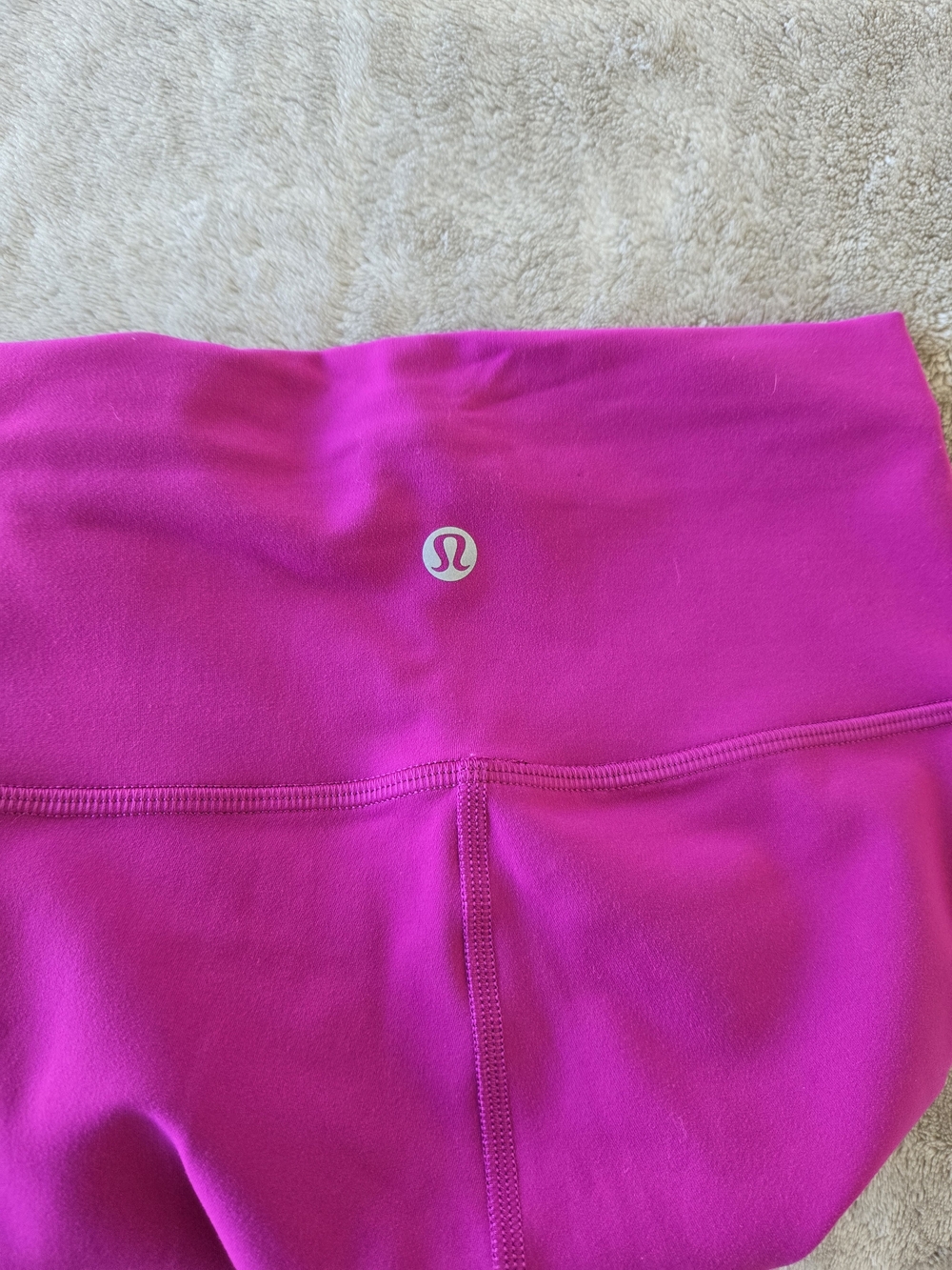 Gently Preowned lululemon Wunder Train 7/8 Leggings - Size 2 - Rare Ripened Rasp
